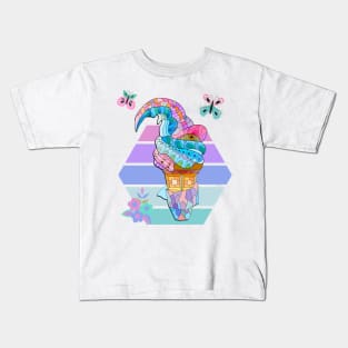 Hippie Psychedelic Ice Cream Kids T-Shirt